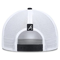 Casquette trucker ajustable Nike Atlanta Braves Rise kaki/noir pour homme