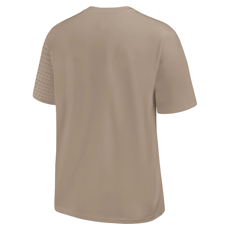 Men's Nike Khaki Atlanta Braves Statement Max90 Pocket T-Shirt