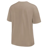 Men's Nike Khaki Atlanta Braves Statement Max90 Pocket T-Shirt