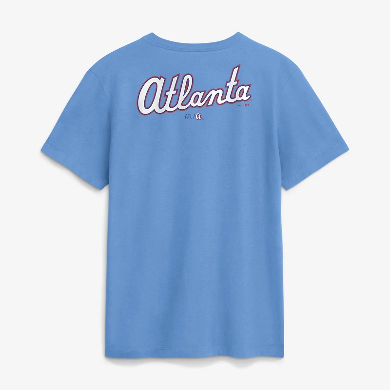 Men's Nike Light Blue Atlanta Braves 2026 City Connect 2-Hit T-Shirt