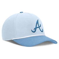 Casquette ajustable Nike bleu clair Atlanta Braves Rise Dri-Fit pour homme