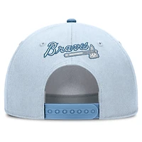 Casquette ajustable Nike bleu clair Atlanta Braves Rise Dri-Fit pour homme