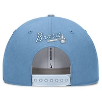 Casquette ajustable Nike bleu clair Atlanta Braves Rise Dri-Fit pour homme