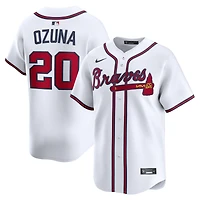 Men's Nike Marcell Ozuna White Atlanta Braves Home Limited Player Jersey