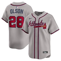 Men's Nike Matt Olson Navy Atlanta Braves Alternate Limited Jersey