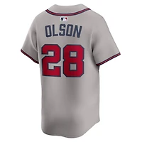 Maillot Nike Matt Olson gris Atlanta Braves Road Limited Player pour homme