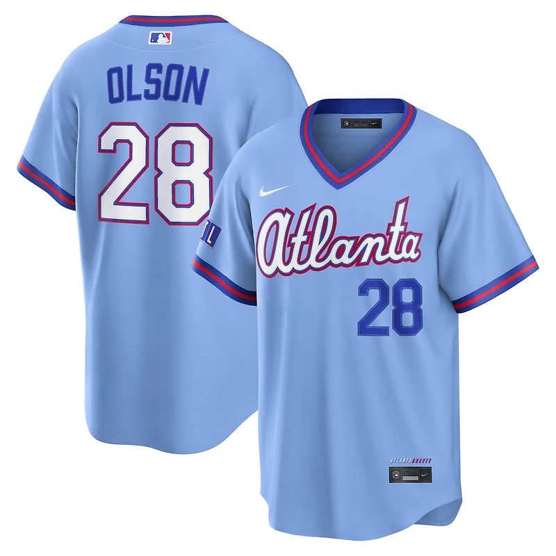 Men's Nike Matt Olson Powder Blue Atlanta Braves 2026 City Connect Stadium Jersey