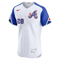 Maillot Nike Matt Olson blanc des Atlanta Braves City Connect Elite pour homme
