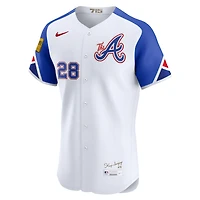 Men's Nike Matt Olson White Atlanta Braves City Connect Elite Jersey