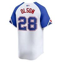 Maillot Nike Matt Olson blanc des Braves d'Atlanta City Connect Limited pour homme