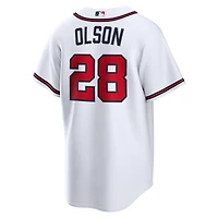 Maillot réplique domicile Nike Matt Olson blanc des Braves d'Atlanta pour homme