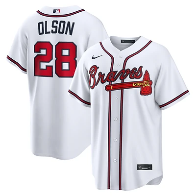 Men's Nike Matt Olson White Atlanta Braves Home Replica Jersey