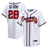 Men's Nike Matt Olson White Atlanta Braves Home Replica Jersey