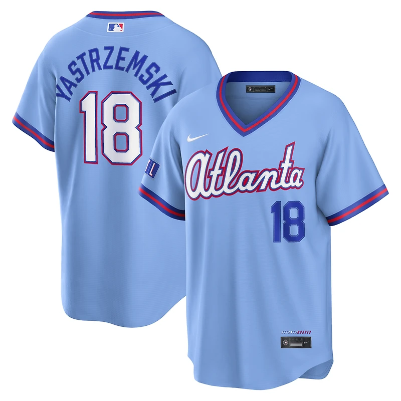 Men's Nike Mike Yastrzemski Powder Blue Atlanta Braves 2026 City Connect Stadium Jersey