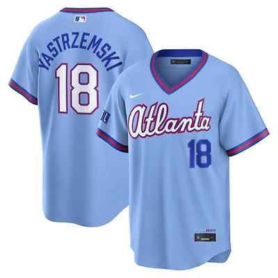 Men's Nike Mike Yastrzemski Powder Blue Atlanta Braves 2026 City Connect Stadium Jersey