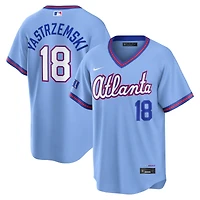 Men's Nike Mike Yastrzemski Powder Blue Atlanta Braves 2026 City Connect Stadium Jersey
