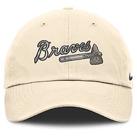 Men's Nike Natural Atlanta Braves Camo Pack Club Adjustable Hat