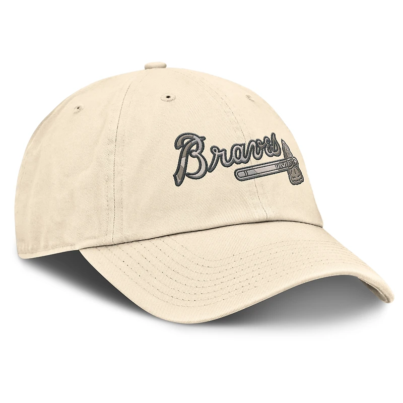 Men's Nike Natural Atlanta Braves Camo Pack Club Adjustable Hat
