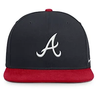 Men's Nike  Navy/Red Atlanta Braves Primetime Pro Dri-FIT Snapback Hat