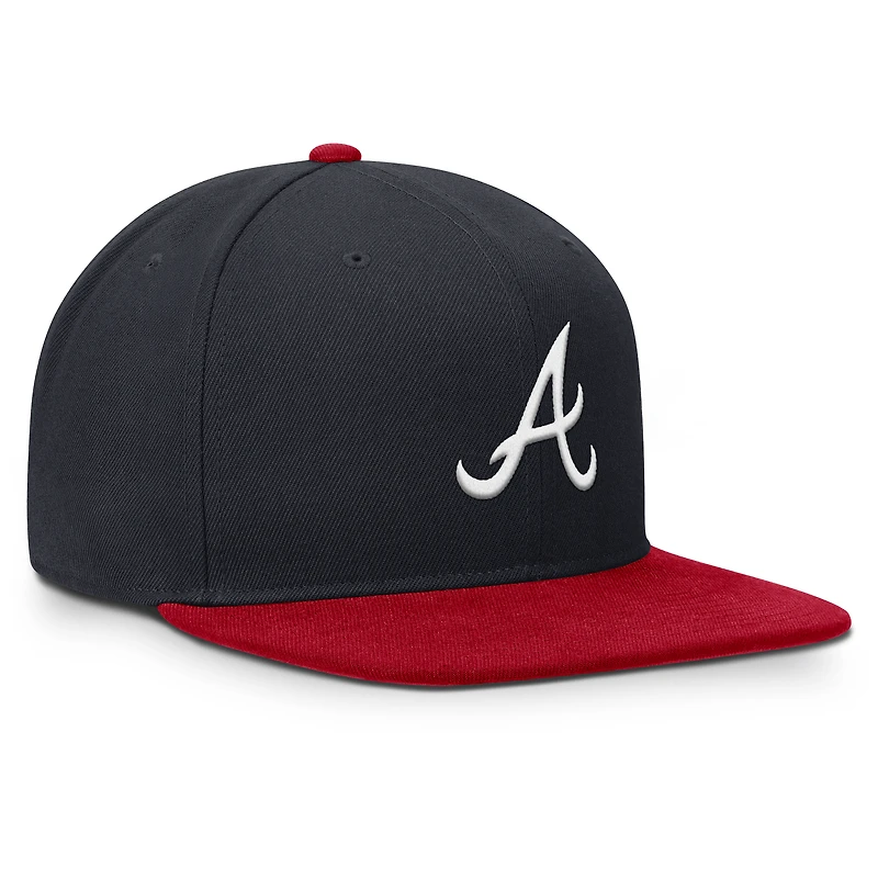 Men's Nike  Navy/Red Atlanta Braves Primetime Pro Dri-FIT Snapback Hat