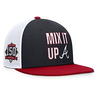 Men's Nike  Navy/Red Atlanta Braves Pro Performance Trucker Snapback Hat