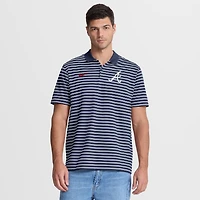 Men's Nike Navy/White Atlanta Braves Striped Victory Dri-FIT Polo