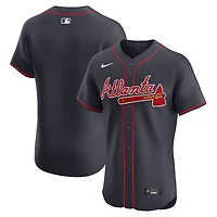 Men's Nike Navy Atlanta Braves Alternate Elite Jersey