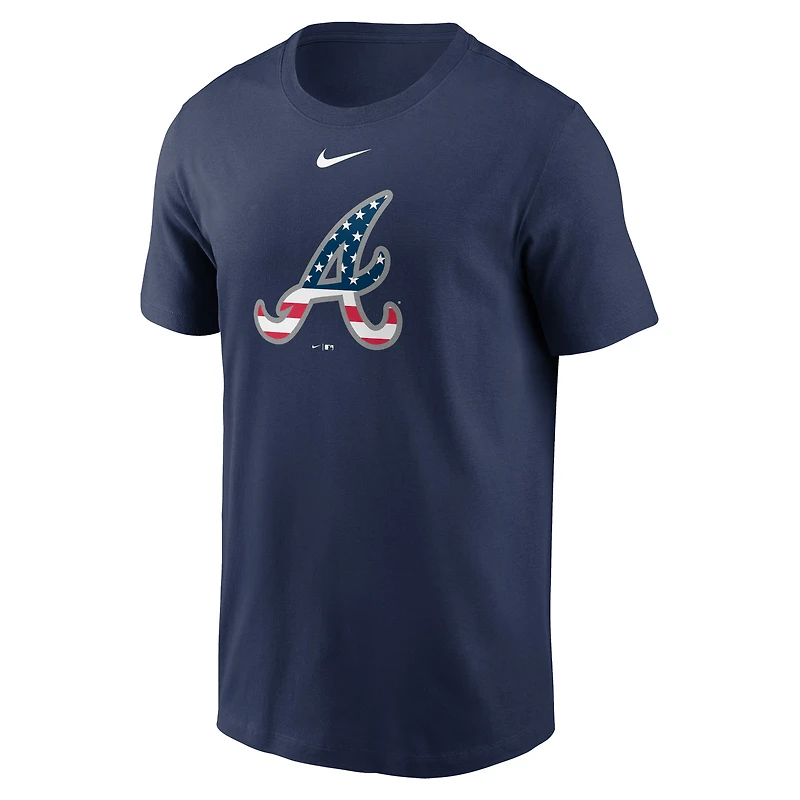 Men's Nike Navy Atlanta Braves Americana T-Shirt