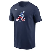 Men's Nike Navy Atlanta Braves Americana T-Shirt