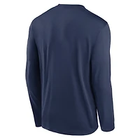 Men's Nike Navy Atlanta Braves Authentic Collection Performance Long Sleeve T-Shirt