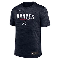 Men's Nike Navy Atlanta Braves Authentic Collection Velocity Dri-FIT T-Shirt