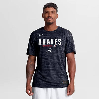 Men's Nike Navy Atlanta Braves Authentic Collection Velocity Dri-FIT T-Shirt