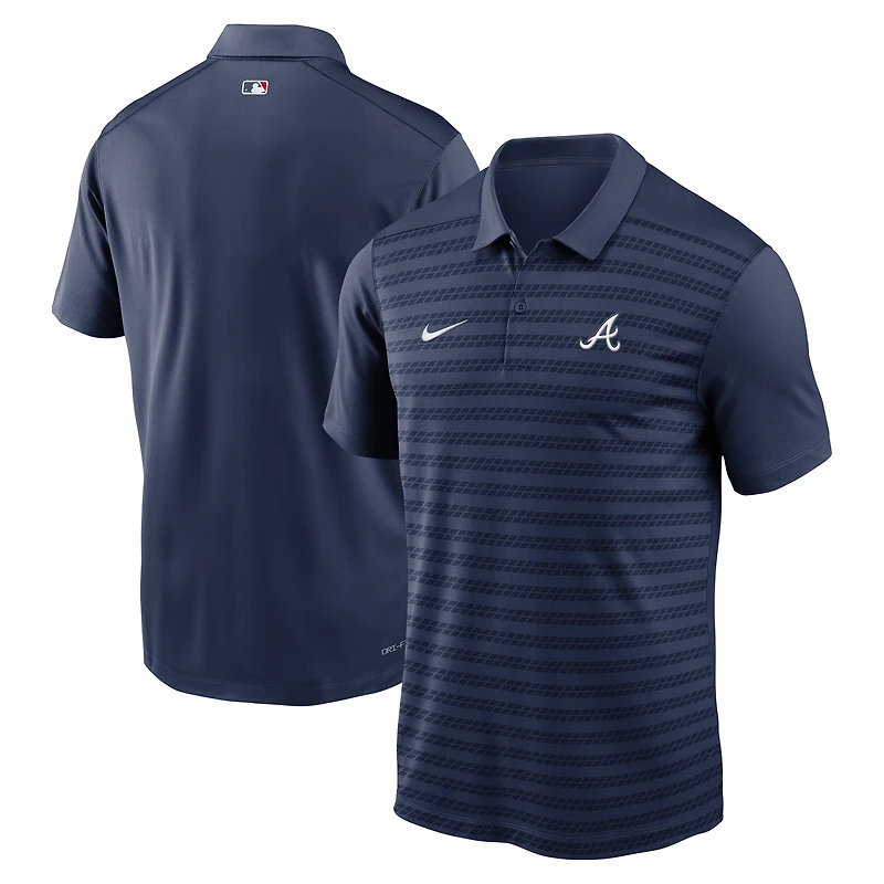 Polo Nike bleu marine Atlanta Braves Authentic Collection Victory Dri-FIT pour homme