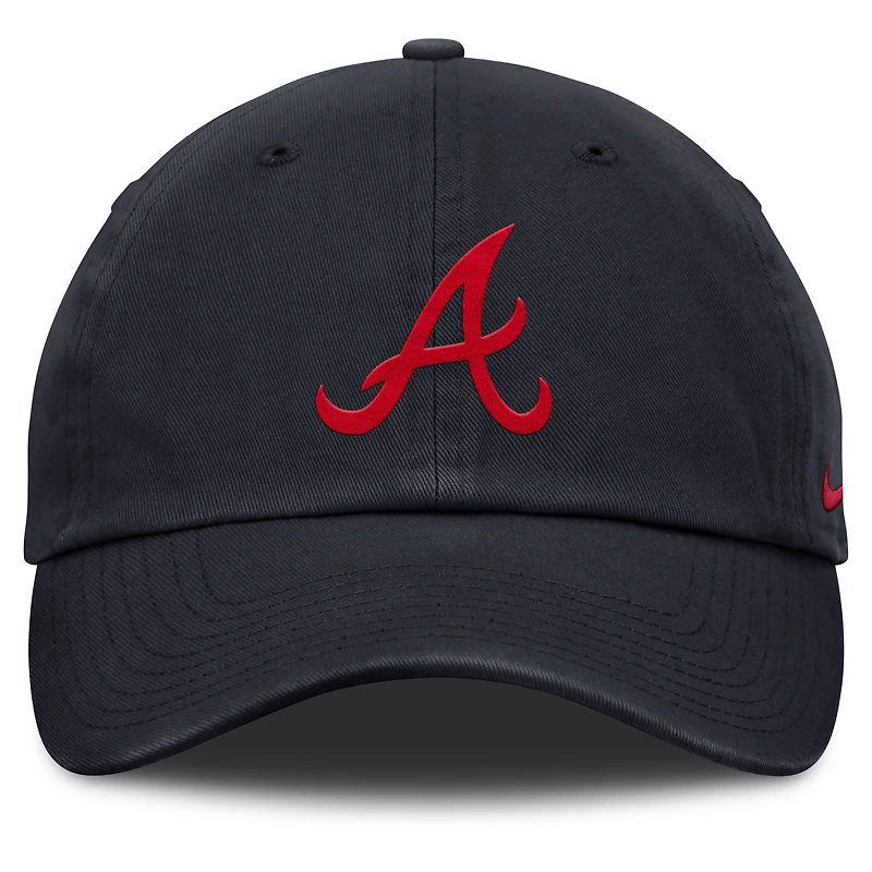 Casquette ajustable Nike bleu marine Atlanta Braves Club pour homme