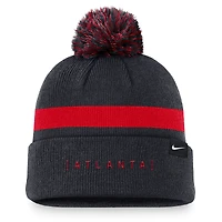 Men's Nike Navy Atlanta Braves Hometown Peak Cuffed Knit Hat with Pom