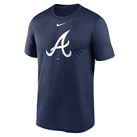 T-shirt Nike New Legend Logo pour homme Atlanta Braves bleu marine