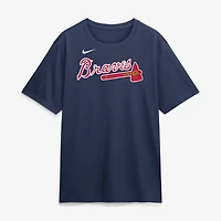 Men's Nike White Atlanta Braves New Legend Wordmark Dri-FIT T-Shirt