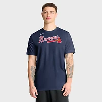 Men's Nike White Atlanta Braves New Legend Wordmark Dri-FIT T-Shirt