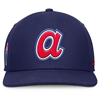 Casquette Nike Pro Performance Snapback bleu marine pour homme Atlanta Braves