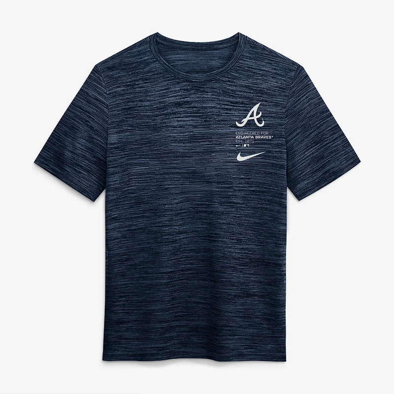 Men's Nike Navy Atlanta Braves Velocity Dri-FIT T-Shirt