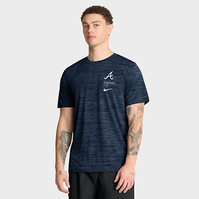 Men's Nike Navy Atlanta Braves Velocity Dri-FIT T-Shirt