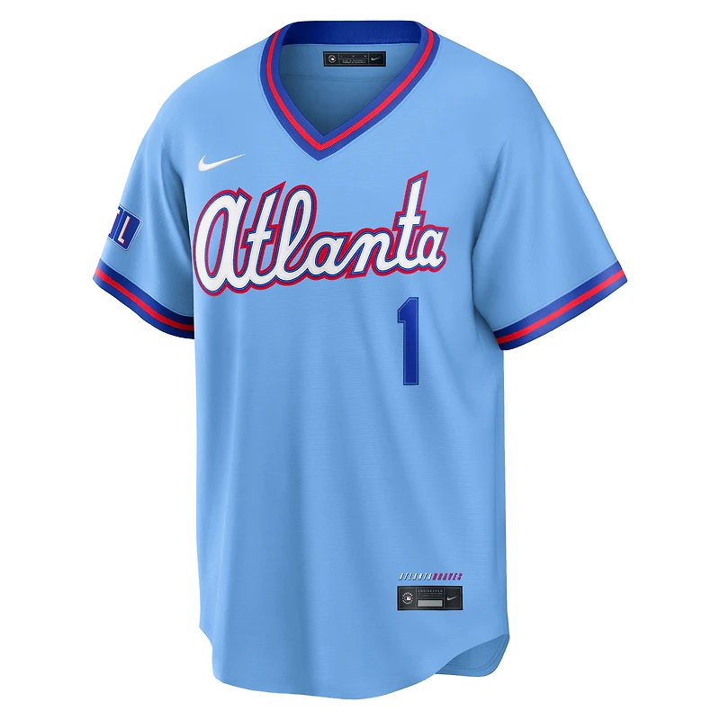 Maillot Nike Ozzie Albies bleu poudré Atlanta Braves 2026 City Connect Stadium pour homme