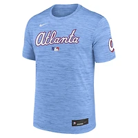 Men's Nike Powder Blue Atlanta Braves Authentic Collection 2026 City Connect Velocity Dri-FIT T-Shirt