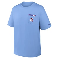 Men's Nike Powder Blue Atlanta Braves City Connect Max90 Pocket T-Shirt