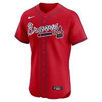 Men's Nike Red Atlanta Braves Alternate Elite Jersey