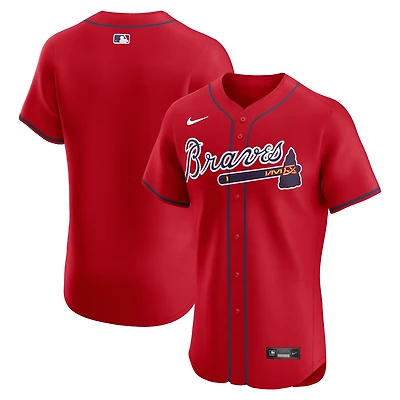 Men's Nike Red Atlanta Braves Alternate Elite Jersey