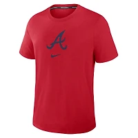 Men's Nike Red Atlanta Braves Authentic Collection Early Work Tri-Blend Dri-FIT T-Shirt