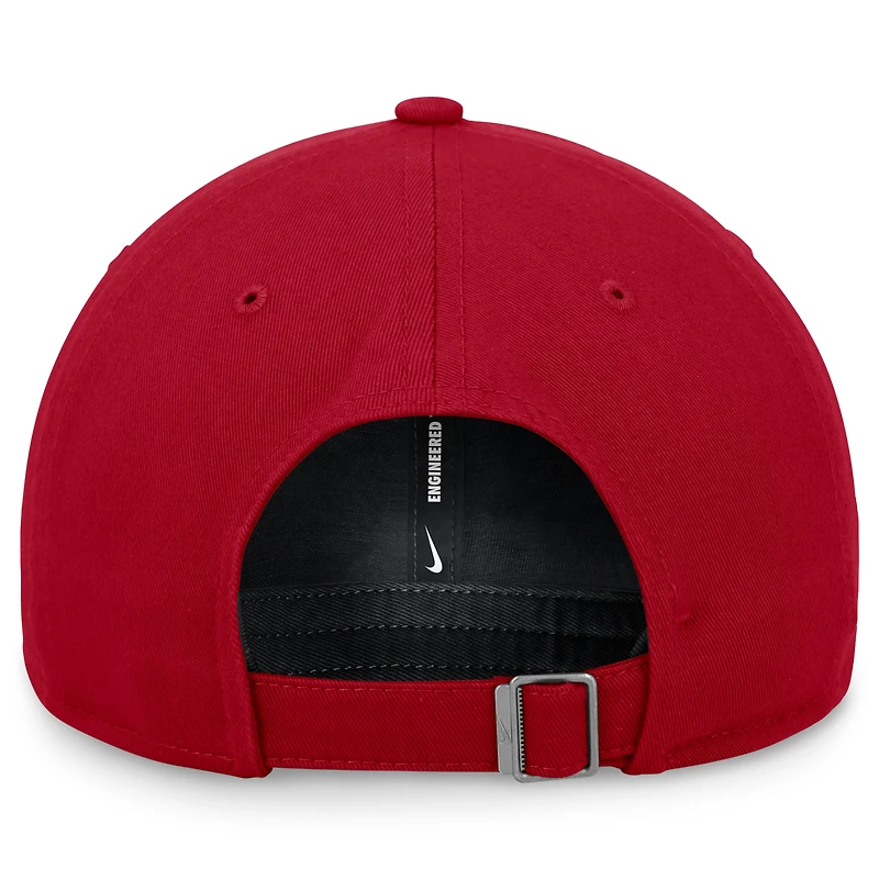 Casquette ajustable Nike Atlanta Braves Club pour homme, rouge