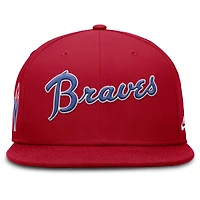 Men's Nike Red Atlanta Braves Cooperstown True Performance Fitted Hat