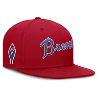 Men's Nike Red Atlanta Braves Cooperstown True Performance Fitted Hat
